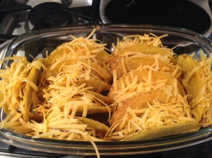 Tacos ready for the oven
